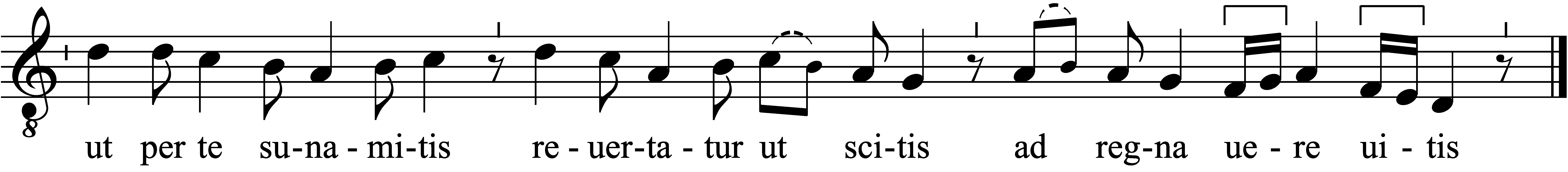 Refrain musical notation